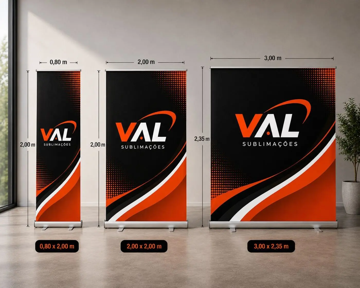 Banner Roll Up Personalizado Com Sua Marca
